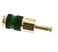 Laiton DN 7.2 (Euro) Douille de couplage d'air à code vert Pilier de tuyau de 9 mm