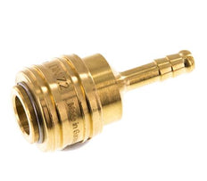 Laiton DN 7.2 (Euro) Raccord d'air Douille 6 mm Colonne de tuyau Double obturation