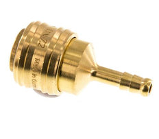 Laiton DN 7.2 (Euro) Raccord d'air Douille 6 mm Colonne de tuyau Double obturation