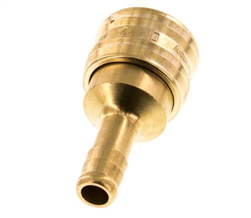 Laiton DN 7.2 (Euro) Raccord d'air Douille 9 mm Colonne de tuyau Double obturation