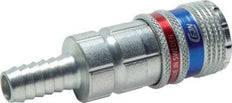 Acier/laiton DN 7.6 (7.2 Euro) Accouplement d'air de sécurité Douille 8 mm Pilier de tuyau