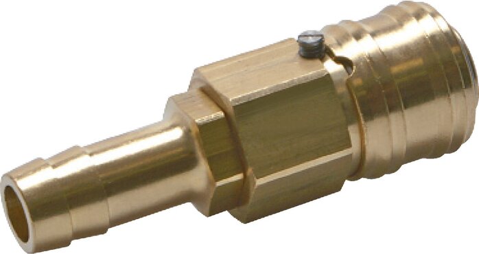 Laiton DN 7.2 (Euro) Douille de raccord d'air 13 mm Colonne de tuyau avec verrouillage