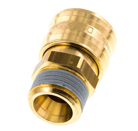 Laiton DN 7.2 (Euro) Coupleur d'air femelle G 1/2 pouce mâle