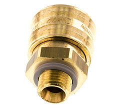 Coupleur pneumatique en laiton DN 7.2 (Euro) Douille G 1/4 pouce mâle à double obturation