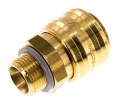 Coupleur pneumatique en laiton DN 7.2 (Euro) Douille G 3/8 pouce mâle double obturation
