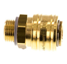 Coupleur pneumatique en laiton DN 7.2 (Euro) Douille G 3/8 pouce mâle double obturation