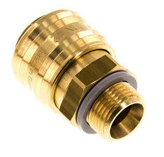 Coupleur pneumatique en laiton DN 7.2 (Euro) Douille G 3/8 pouce mâle double obturation