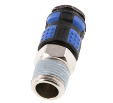 Laiton nickelé Coupleur pneumatique DN 7.8 Douille R 1/2 pouce Mâle