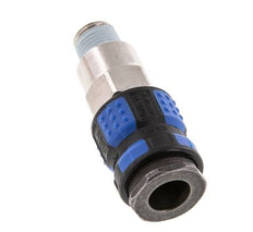 Laiton nickelé Coupleur pneumatique DN 7.8 Douille R 1/4 pouce Mâle