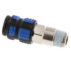 Laiton nickelé Coupleur pneumatique DN 7.8 Douille R 3/8 pouce Mâle