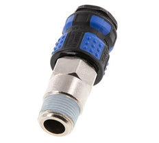 Laiton nickelé Coupleur pneumatique DN 7.8 Douille R 3/8 pouce Mâle