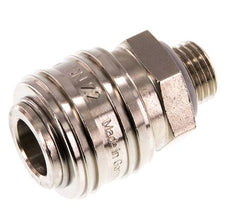 Laiton nickelé DN 7.2 (Euro) Coupleur pneumatique Douille G 1/4 pouce Mâle