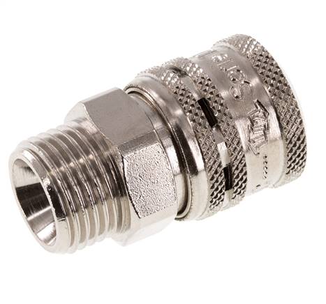 Acier DN 7.2 (Euro) Coupleur aérien de sécurité Embout G 1/2 pouce mâle