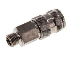 Acier inoxydable 316L DN 7.8 Air Coupling Socket G 1/4 inch Male Double Shut-Off