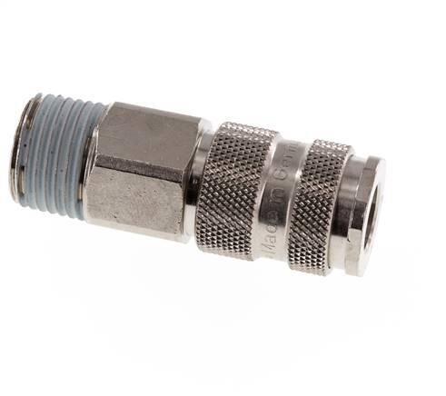 Hardened steel DN 7.8 Air Coupling Socket R 1/2 inch Male