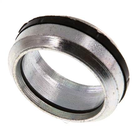 25S Acier zingué Bague coupante avec joint d'étanchéité