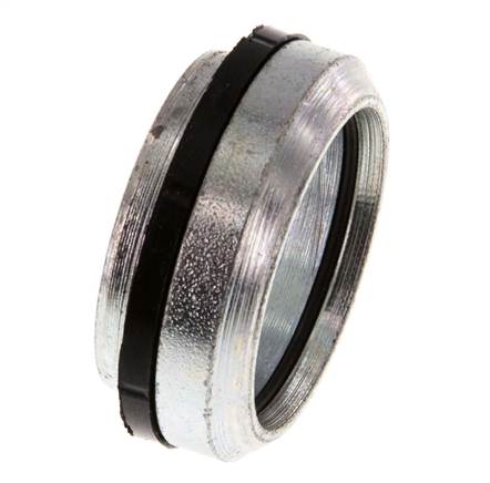 25S Acier zingué Bague coupante avec joint d'étanchéité