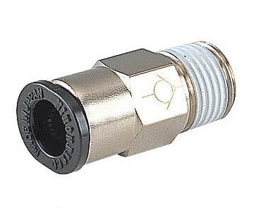8mm - R1/4" Meter-Out Brass Straight Check Valve