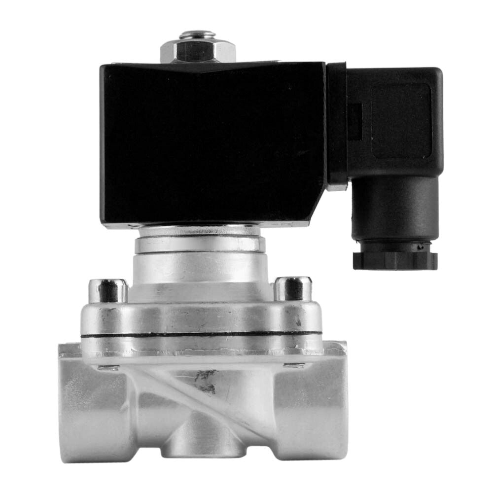 Electrovanne DF-SA 1/2'' acier inoxydable FKM 0-6bar 12V DC