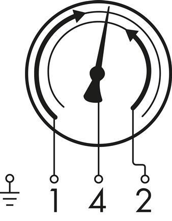 Contact Pressure Gauge 1NC/2NO 0..10bar (145psi) Stainless Steel 100mm Class 1 Rear Connection