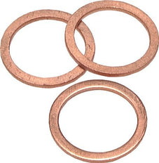 Copper Gasket 12.2x17.9x1.5 mm [50 Pieces]
