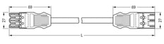 Wago 771 Patch Cable Adjustable Building Installation - 771-9393/067-801