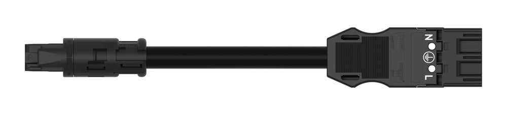 Wago MIDI ECA Adapter Cable 4M Black 3x2.5mm - 774-9993/1507-401