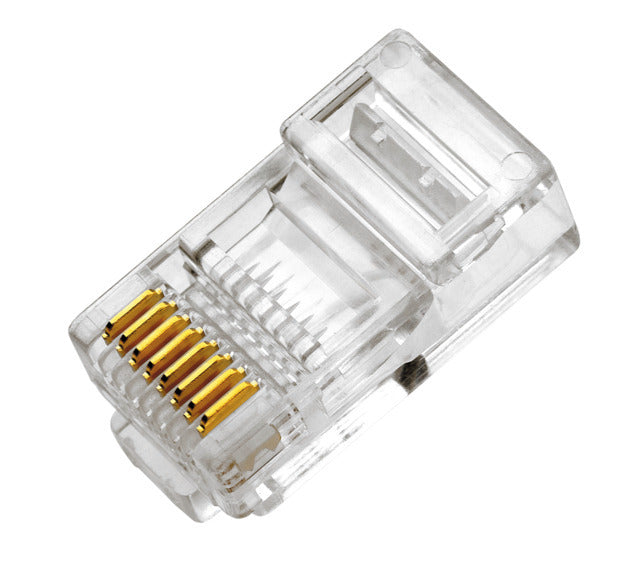 Connecteur Modulaire RJ45 Non Blindé Pour Câbles Flexibles Cat3 - 183008 [50 Pièces]