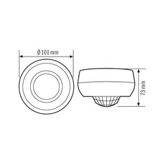 360-Degree Ceiling Presence Detector PD 360i/24 Basic - EB10430916