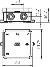 OBO A Boîte En Saillie Mur/Plafond - 2000075