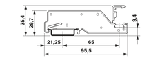 Phoenix Contact Support pour rail d'alimentation - 3026489 [2 pièces]
