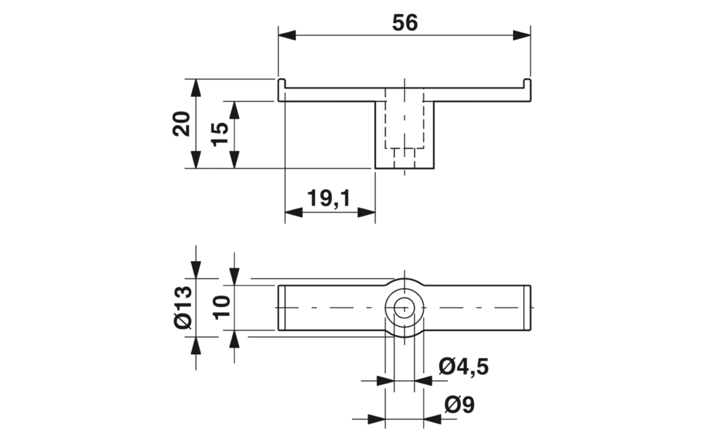 Phoenix Contact Support pour rail d'alimentation - 3026476 [2 pièces]