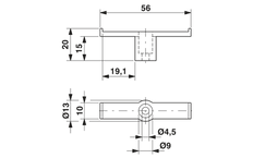 Phoenix Contact Support pour rail d'alimentation - 3026476 [2 pièces]