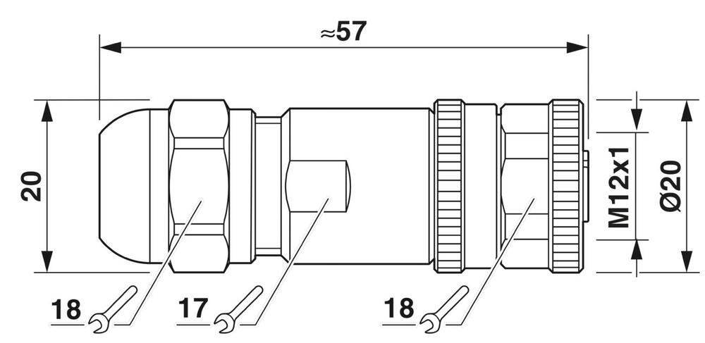 Phoenix Contact Connecteur Rond (industriel) - 1511860