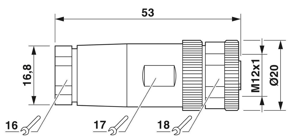 Phoenix Contact Round (Industrial) Connector - 1513347