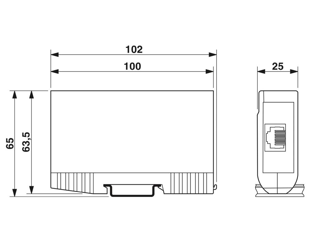 Phoenix Contact DT Surge Protector For Data/M&R - 2881007