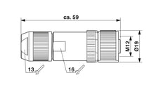 Phoenix Contact Connecteur Rond (industriel) - 1424660