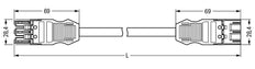 Wago Winsta Midi Patch Cord Adjustable Building Installation - 771-9993/007-501