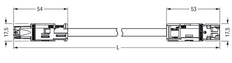 Wago 774 Patch Cable Adjustable Building Installation - 774-9993/007-701