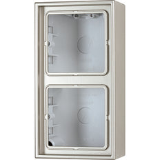 Jung Aluminum/Gold steel/Chrome Surface-Mounted Switchgear - ES2582A-L
