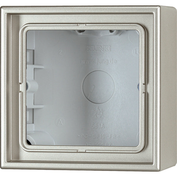 Jung Aluminum/Gold steel/Chrome Surface-Mounted Switchgear - ES2581A-L
