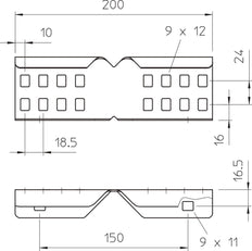 OBO Système de support de câble de connecteur LG - 6208895