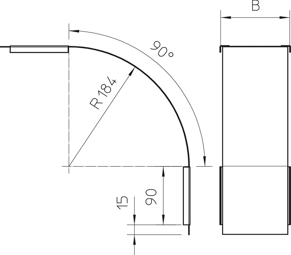 OBO Couvre coude/coin Pièce Cable wire System - 7130852