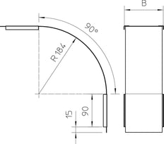 OBO Couvre coude/coin Pièce Cable wire System - 7130852