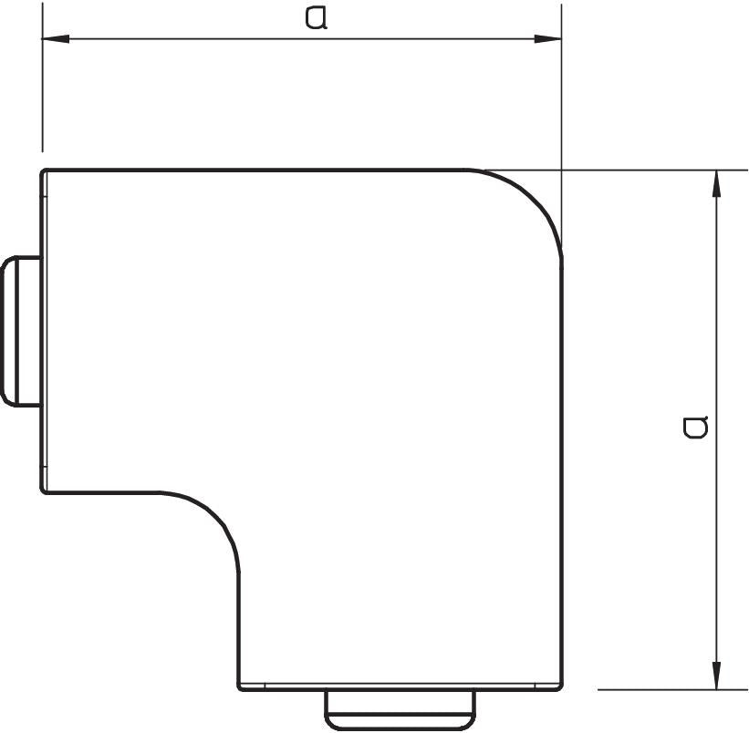 OBO Vertical Corner Piece Pipe Duct - 6022448 [2 Pieces]