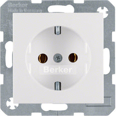 Hager Berker S.1/B.3/B.7 Wall Outlet (WCD Switchgear) - 47431909