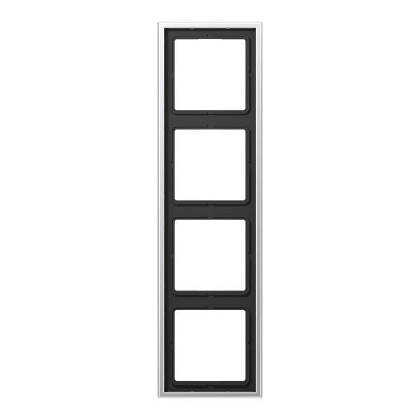 Appareils de commutation à cadre de Recouvrement en Aluminium/acier/chrome de Jung - AL2984