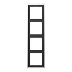 Appareils de commutation à cadre de Recouvrement en Aluminium/acier/chrome de Jung - AL2984