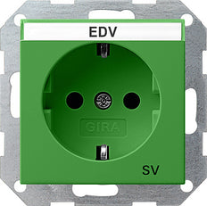 Gira System 55 Wall Socket Outlet (WCD Switchgear) - 047202