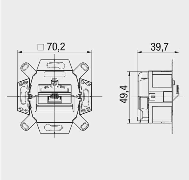 OCS Data Socket Twisted Pair - 136104030